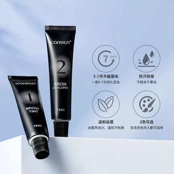 Henna Eyelash & Brow Dye Tint – 15-Minute Fast-Drying Semi-Permanent Cream