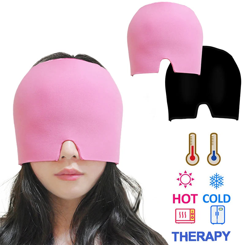 Gel Ice Cap – Hot & Cold Therapy Hat for Headache Relief, Sleep & Relaxation