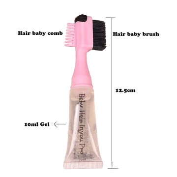 Edge Control Gel with Brush – Strong Hold Hair Styling for Baby Hairs (20ml)